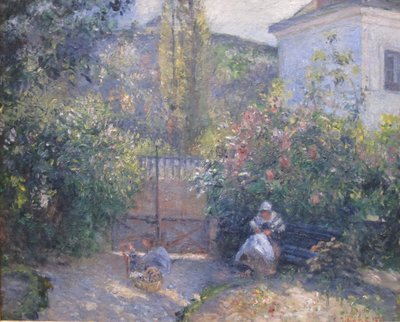 Jardín de Hermitage, Maison Rouge de Camille Jacob Pissarro